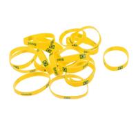TOYZFRIENDY Bracelets en Silicone Drapeau Brésil 20 Pcs, Taille, Bracelets de Sport Élastiques pour Fans de Football, Présents Brésiliens pour Femmes et Hommes, Accessoires Supporter