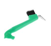 TOYZFRIENDY Brosse Cure-pieds pour Chevaux 18,5 Cm avec Manche Antidérapant et Poils Rigides, Outil de Nettoyage Précis et Solide pour L’entretien des Sabots à L’écurie, Cure-pied de Soin