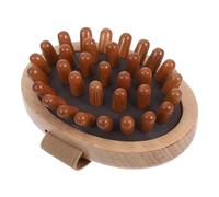 TOYZFRIENDY Brosse De Massage Traditionnelle Bois Brosse à Cheveux Multi-usages Pour Chevelu Et Jambes Outil De Massage Compact Sangle Pour Détente Et Activation Des Méridiens