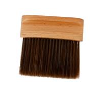 TOYZFRIENDY Brosse De Nettoyage Pour Cheveux Cassés Poignée Bois Naturel Taille Moyenne Élimination Rapide Des Poussières Contour Du Cou Salon De Coiffure Professionnelle