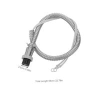 TOYZFRIENDY Câble D’alimentation Résistant la Chaleur pour Machine à Pop-corn 225 G Connecteur 2 Trous 15 Mm, Fil de Bouilloire à Déconnexion Rapide, Pièce Détachée pour Équipement