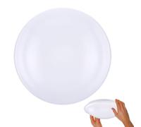 TOYZFRIENDY Cache Plafonnier Qui Diffuse la Lumière Uniformément et Adoucit L'éclairage Blanc Rond pour Chambre en Plastique Abat-jour Simple et Moderne