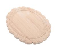 TOYZFRIENDY Cadre de Miroir Européen Vintage en Bois Sculpté Cadre Mural Ovale en Relief Décoration Murale Artisanale en Bois Massif pour Maison et Chambre Style Classique Européen