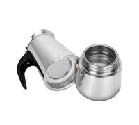 TOYZFRIENDY Cafetière Espresso Acier Inoxydable Tasses Résistance Chaleur Uniforme Poignée Isolante Compatible Plaques Induction et Feu Ouvert Usage Bureau et Cuisine