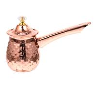 TOYZFRIENDY Cafetière Turque Multifonction 600Ml en Acier Inoxydable Rose Doré Pot à Lait Bec Verseur Cuisine et Préparation de Café Thé Latte et Mousse de Lait