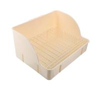 TOYZFRIENDY Cage Toilette pour Lapin de Taille Supérieure avec Fond Maille Bac à Litière et Facile à Nettoyer Accessoire Intérieur pour Petits Animaux comme Lapins et Hamsters