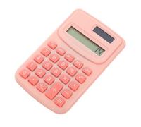 TOYZFRIENDY Calculatrice de Poche Portable Silicone Rose pour Étudiants et Bureau Légère et Pratique pour Calculs Mathématiques