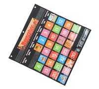 TOYZFRIENDY Calendrier Mural Éducatif pour Classe avec Cartes Colorées Calendrier Suspendu pour Maison et Salle de Classe Outil Dapprentissage avec Pictogrammes de Routine
