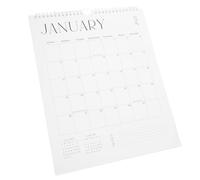 TOYZFRIENDY Calendrier Mural Mois avec Affichage Vertical Calendrier Suspendu Mensuel Papier Robuste Design Minimaliste avec Espace Écriture Large pour Bureau et Maison