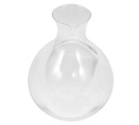 TOYZFRIENDY Carafe à Whisky en Verre Transparent, Petite Taille Ronde, Porte-bouteille Décoratif, Carafe à Vin pour Maison, Aérateur de Vin, Service Boissons, Usage Quotidien et Festif