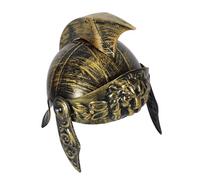 TOYZFRIENDY Casque Médiéval de Soldat Romain Doré, Accessoire de Costume Léger Sangle Réglable, Chapeau de Chevalier pour Cosplay, Jeux de Rôle et Soirées Costumées, Accessoires Médiévaux