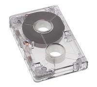 TOYZFRIENDY Cassette Audio Vierge 60 Mini Format Mc-60 Bande Magnétique Vierge pour Enregistrement Protection Boîtier Transparent Rigide Usage Audio Bricolage et Événements Spéciaux