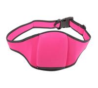 TOYZFRIENDY Ceinture Porte-micro en Néoprène Rose Fuchsia, Paquet Banane Réglable pour Microphone, Poche Portable pour Micro la Taille, Sacoche Extérieure pour Entraîneur de Gym et Fitness,
