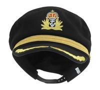 TOYZFRIENDY Chapeau Capitaine Marin Brodé Coton pour Garçon Fille Accessoire Cosplay Costume Nautique Léger et Respirant pour Fêtes et Soirées à Thème