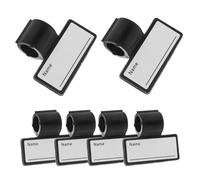 TOYZFRIENDY Clips pour Stéthoscopes 6 Pièces Porte-Noms en ABS Finition Hygiénique, Double Face, Adapté au Personnel Soignant