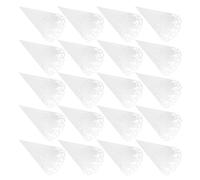 TOYZFRIENDY Cônes en Papier Ajouré pour Confettis de Mariage 20 Pièces, Cornets Creux à Pétales Ruban Adhésif Double Face, Décorations Fête Élégantes pour Lancer Fleurs et Confettis