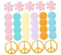 TOYZFRIENDY Confettis Ronds Arc-en-Ciel 100 Pièces en Carton sans Odeur pour Décoration de Table Mariage, Anniversaire et Shower, Chutes de Papier à Disperser pour Fête et Bapteme