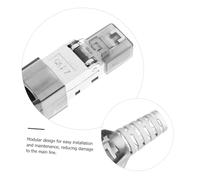 TOYZFRIENDY Connecteur sans Outil Prise Modulaire Blindée Dorée Connecteur Ethernet Pass Through Renforcé Compatible Réseau Professionnel