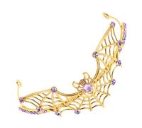 TOYZFRIENDY Couronne Araignée Gothique Métal avec Strass Diadème Tiare Pour Femme Accessoire Mystique pour Halloween Cosplay et Fêtes à Thème