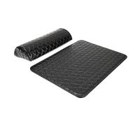 TOYZFRIENDY Coussin En Pu Pour Manucure 2 Pièces Noir, Oreiller Main De Taille Moyenne Mousse Confortable, Tapis De Nail Art Portatif Pour Femmes, Utilisable à La Maison Salon