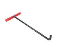 TOYZFRIENDY Crochet Levage Robuste pour Plaque Égout avec Revêtement Antidérapant Outil de Levage et Extraction pour Couvercle Égout Crochet de Plomberie Acier Renforcé