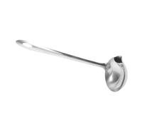 TOYZFRIENDY Cuillère Filtre Huile Acier Inoxydable avec Long Manche Séparateur de Graisse pour Soupe et Sauce Ustensile de Cuisine Polyvalent pour Cuisson Saine et Pratique
