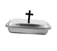 TOYZFRIENDY de communion de baptême pour plateau de verre à vin assiette frite plateau rond assiette de service fournitures d'église Acier inoxydable