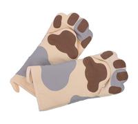 TOYZFRIENDY de Cuisine Résistants Chaleur Patte de Chat Coton Manique Antidérapante pour Four Barbecue et Micro-Ondes Protection Thermique Fiable pour Hommes et Femmes