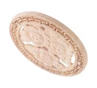 TOYZFRIENDY Décoratif Rosace Sculpté Applique Vintage Européenne pour Meubles et Portes