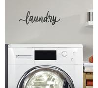TOYZFRIENDY Décoration Murale Buanderie Métal Rustique Plaque Fer Robuste avec Lettrage Enseigne Vintage pour Mur de Maison Boutique Style Campagne Rétro