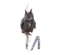 TOYZFRIENDY Dissuasion Oiseaux Jardin avec Bande Réfléchissante Décor Hibou Réaliste Acrylique Protection Balcon Porche et Verger Facile à Installer