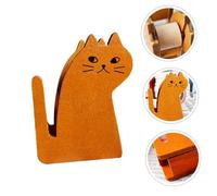 TOYZFRIENDY Distributeur de Ruban Adhésif Bois Rétro Forme Chat Coupe-ruban de Bureau Mignon et Pratique Accessoire Décoration Intérieur et Cadeau Noël pour Bureau et Maison
