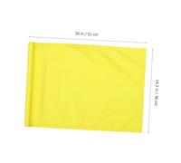 TOYZFRIENDY Drapeau de Practice Jaune Monochrome Résistant et Léger pour Entraînement Putting Facile à Fixer sur Poteau Usage Pratique pour Golfeurs