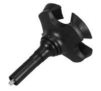 TOYZFRIENDY Embouts Antidérapants pour Cannes de Marche, Coussinets de Béquille en Plastique et Alliage D'aluminium, Embout de Rechange Stable 360° pour Pieds de Canne Petits Quatre Pieds,