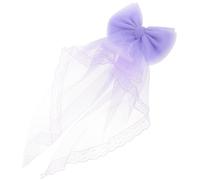 TOYZFRIENDY Embrasse de Rideau à Nœud en Dentelle Violette Petite Taille Sangle Décorative pour Rideaux Pince sans Perçage Accessoire pour Chambre Garçon et Filles et Décoration