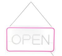 TOYZFRIENDY Enseigne LED Open USB avec Chaîne Lumineuse et Dimmable pour Boutique Panneau Décoratif Style Néon Installation Murale ou Suspension