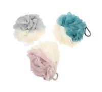 TOYZFRIENDY Éponge de Exfoliante Boule Bain Colorée Douce et Résistante Accessoire Bain pour Hommes et Femmes Nettoyant Corporel Couleur Aléatoire Couleur Aléatoire