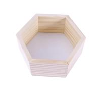 TOYZFRIENDY Étagère Murale Hexagonale Massif Blanc pour Boutique de Vêtements Garçon Fille et Décoration Chambre Garçon Fille Support Décoratif Robuste et Créatif Pin Rangement Mural pour