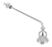 TOYZFRIENDY Éteignoir à Bougie en Métal Argenté à Long Manche, Extincteur à Mèche pour Bougies Chauffe-Plat, Accessoire de Décoration Intérieure Sécurisé pour Maison, Dîner et Cérémonie