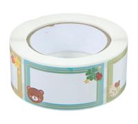 TOYZFRIENDY Étiquettes Autocollantes Nom Colorées Dessin Animé Autocollants Adhésifs Faciles à Coller pour Classement et Organisation des Objets sans Résidu de Colle