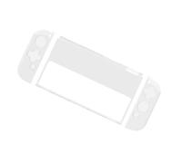 TOYZFRIENDY Étui de Protection Transparent Compatible Switch Oled Coque Rigide PC et Manettes Gauche Droite Tpu Protection Anti-poussière Facile à Installer pour Console et Contrôleurs