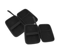 TOYZFRIENDY Étui Rangement Portable pour Glucomètre en Eva Rigide 2 Pièces Noir 15x10x4,5 Cm avec Fermeture Éclair Étanche pour Voyage et Protection Appareil Santé