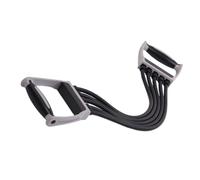 TOYZFRIENDY Exorciseur Réglable 30-150 Lbs Cordon Élastique Noir, Poignées Antidérapantes 74 CM pour Entraînement Poitrine Bras Épaules et Dos, Équipement de Fitness Intérieur