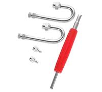 TOYZFRIENDY Extension de Valve Pneu Cuivre Tige Coudée pour Moto Voiture et Vélo Adaptateur de Gonflage Résistant Aux Chocs Usure Kit Prolongateur Valve Fiable