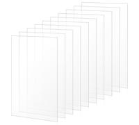 TOYZFRIENDY Feuilles Plastiques Transparentes A4 10 Pcs 1 Mm Épaisseur pour Cadre Photo, Panneaux de Peinture Transparents pour Décoration, Affichage Photo et Projets Créatifs
