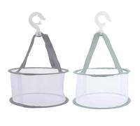 TOYZFRIENDY Filet De Séchage Pour Pinceaux Cosmétiques Et Œufs De Beauté 2 Pièces Polyester Gris Et Vert Matcha Cintre Pour Outils Maquillage Et Vêtements Délicats