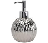 TOYZFRIENDY Flacon Pompe Céramique pour Salle de Bain Distributeur Shampooing Rechargeable Bouteille Pression Élégante pour Hôtel et Maison Léger et Facile à Remplir