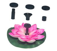 TOYZFRIENDY Fontaine Solaire Lotus Flottante Écologique Pompe à Eau Automatique pour Bassin Jardin Extérieur Jet Pompe Amovible Facile à Nettoyer Décoration Bassin Poisson