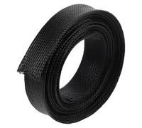 TOYZFRIENDY Gaine Câble Noire Tressée Flexible Protection Fil Électrique Pratique et Sûre Ajustable pour Organisation et Rangement Câbles Électriques