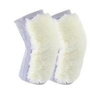 TOYZFRIENDY Genouillères Chaudes D’Hiver en Laine Mérinos Épaisse Protection Thermique Extérieure pour Genoux Taille Adaptée 150-200 Lbs Confort Souple et Protection Renforcée